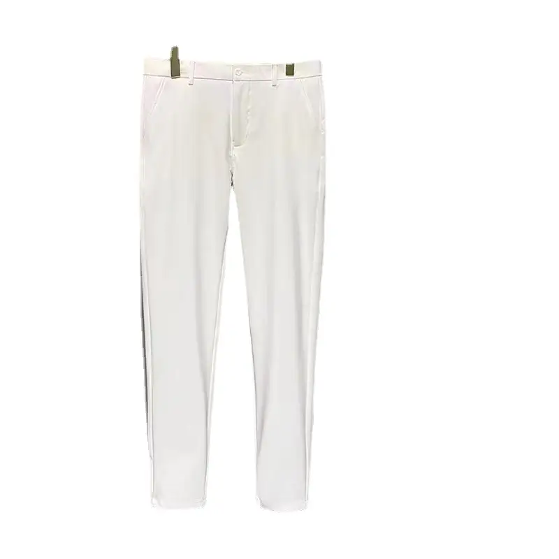 Men's Grey Cropped Business Pants Small Suit Set - Image 8