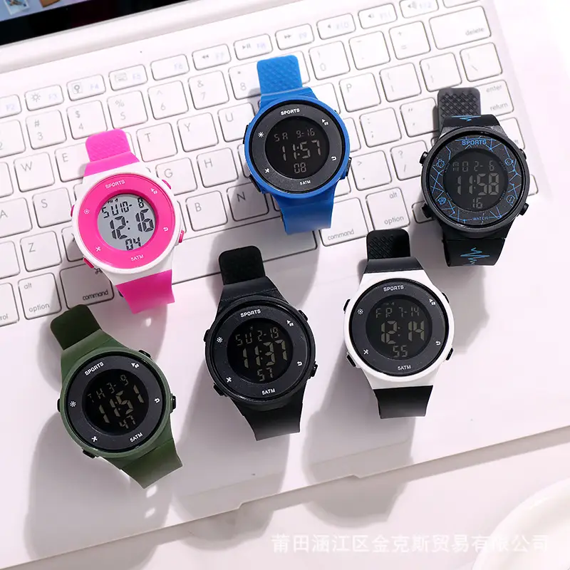 Blue Digital Analog Sports Watch for Kids