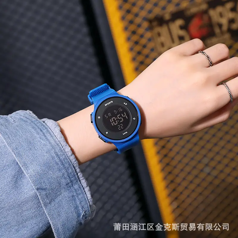 Blue Digital Analog Sports Watch for Kids