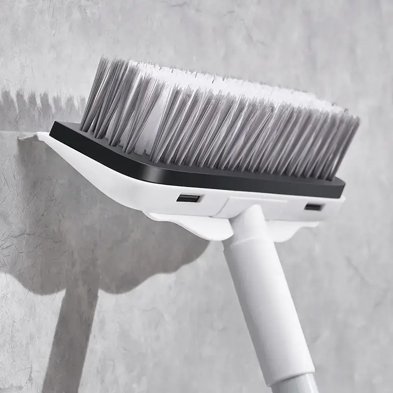 Two-in-One Bathroom Floor Brush Long Handle Tile Cleaning