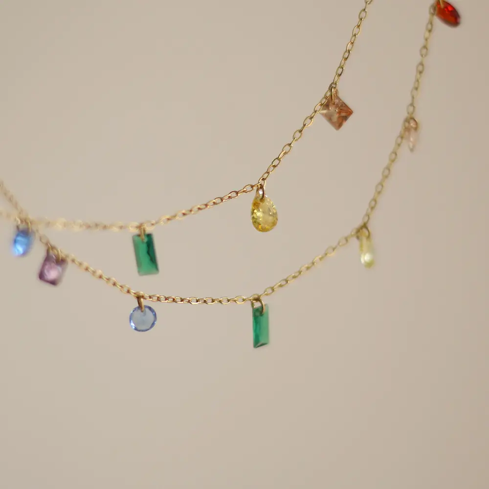 Rainbow Diamond Bracelet for Women with Colorful Accents - Image 4