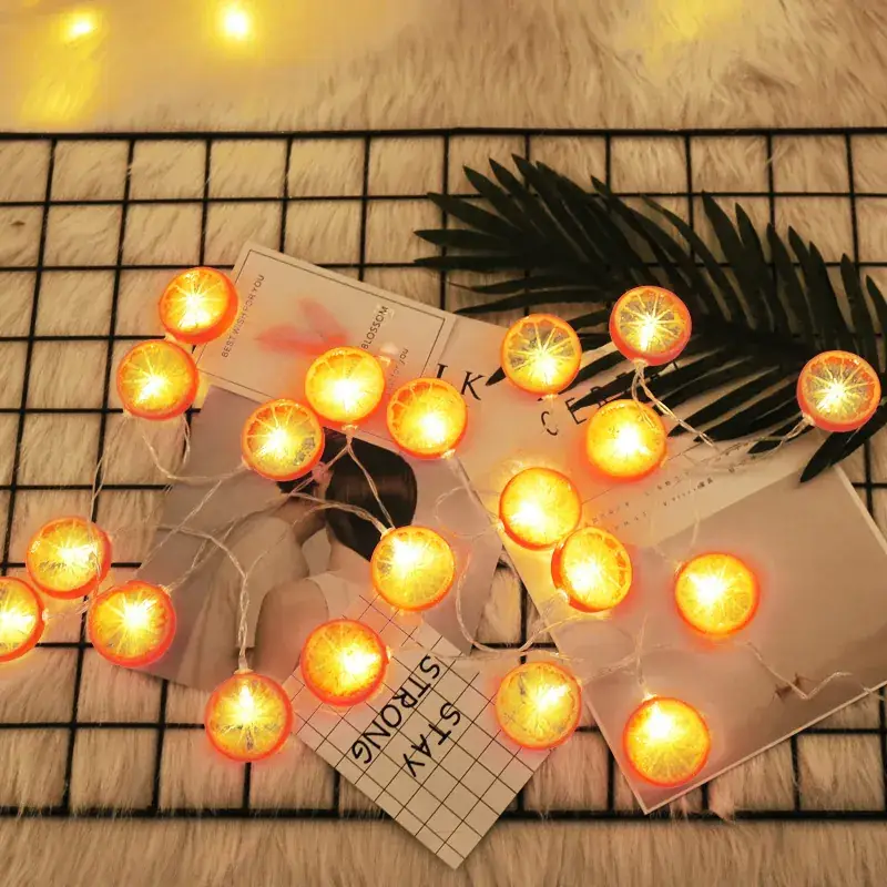 Lemon-themed LED String Decor for Kids Room Party