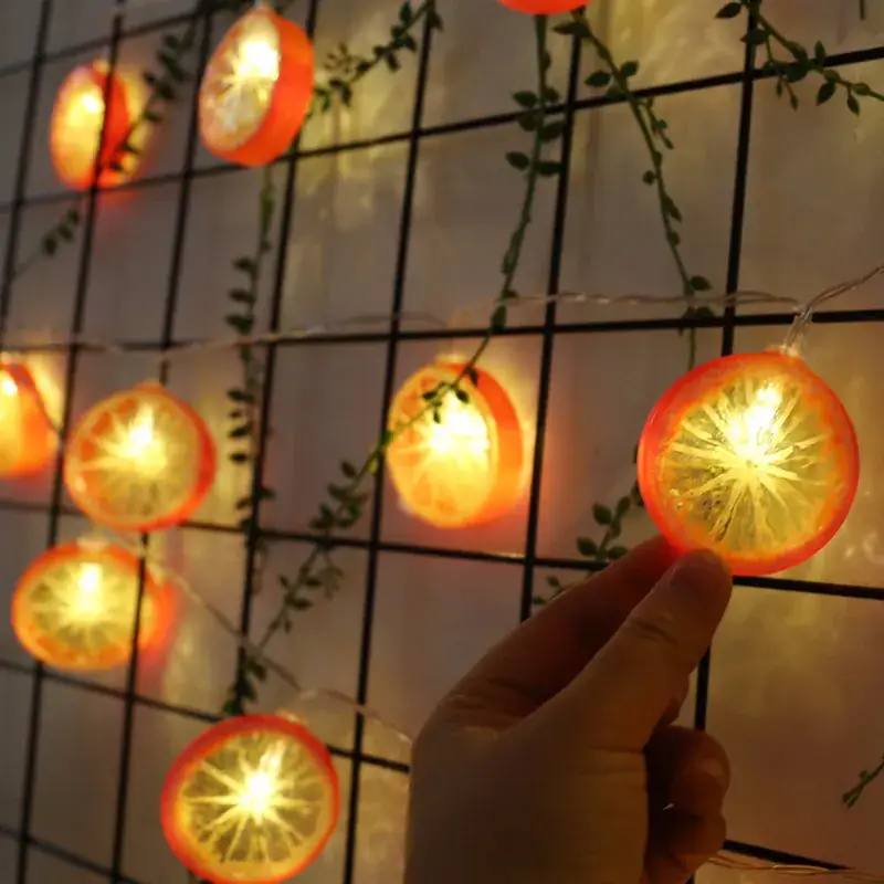 Lemon-themed LED String Decor for Kids Room Party