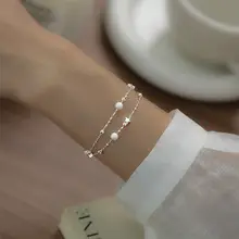Silver Double Layer Zircon Bracelet for Women — feature 8