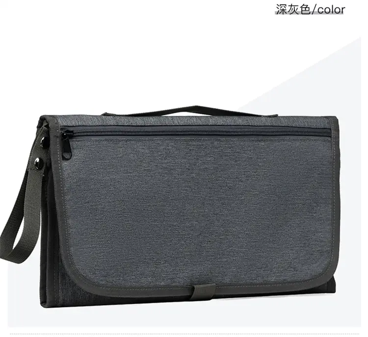 Portable Baby Diaper Bag Grey Foldable Multi-Purpose — feature 21