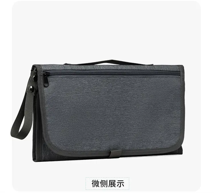 Portable Baby Diaper Bag Grey Foldable Multi-Purpose — feature 27