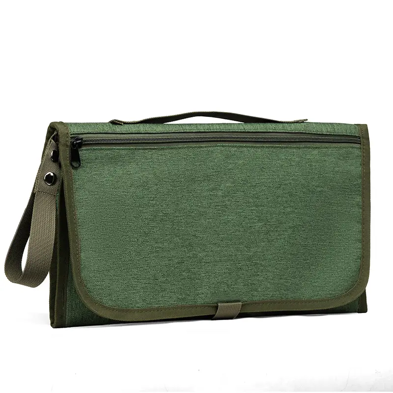 Portable Baby Diaper Bag Grey Foldable Multi-Purpose