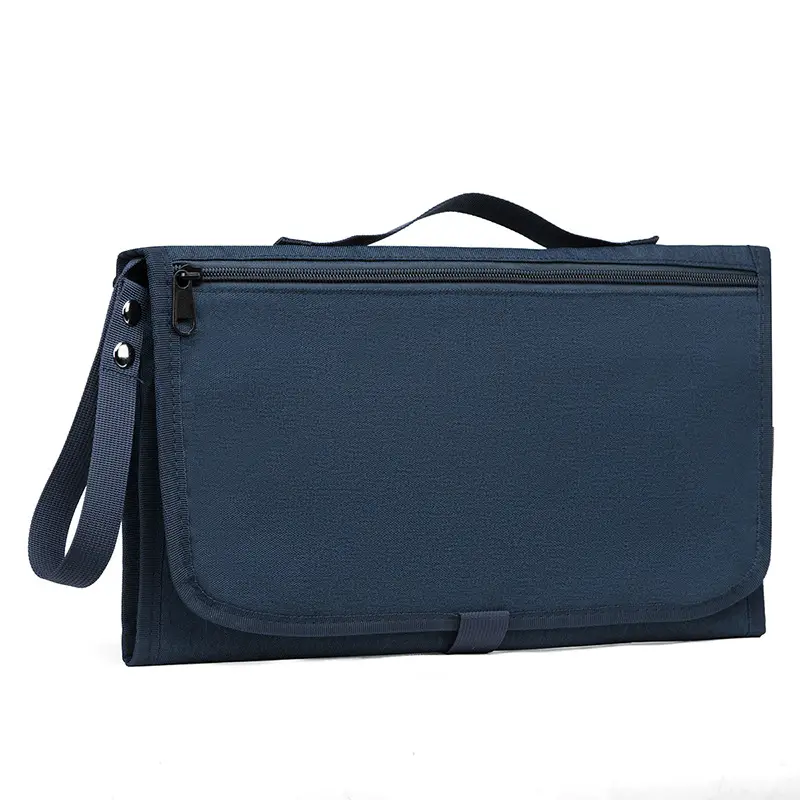 Portable Baby Diaper Bag Grey Foldable Multi-Purpose