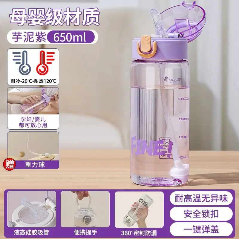 Fresh Orange Lemon Water Cup 650ml Maternity Drop-Resistant - Image 9
