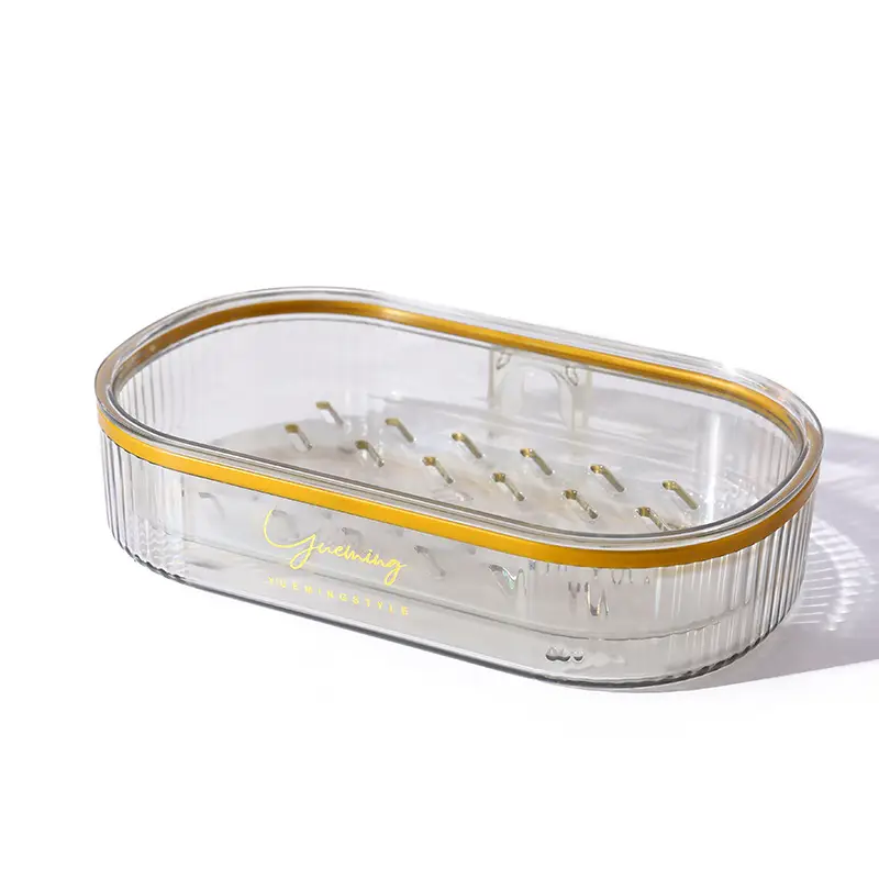 High Quality Wall-Mounted PET Soap Box with Punch Drain - Image 2