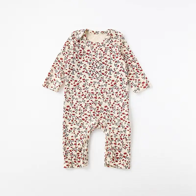 Baby Cotton Floral Long Sleeves Crawling Jumpsuit 2025 - Image 8
