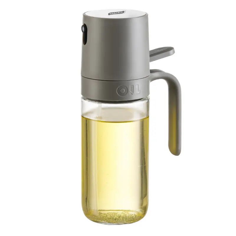 Taili Glass Oil Pot 350ml Leak-proof Auto Open - Image 3