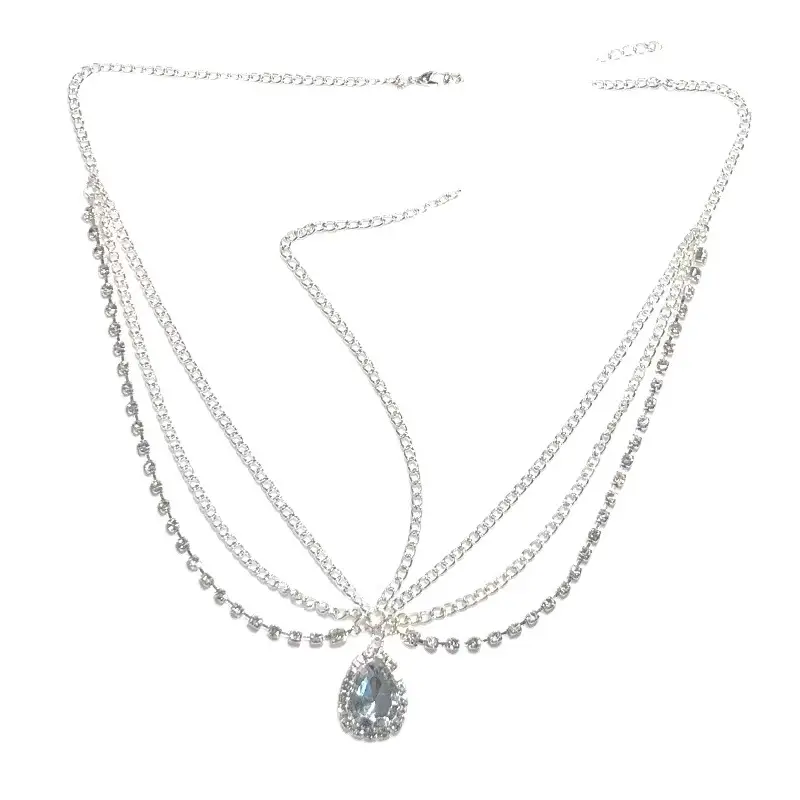 Silver Water Drop Pendant Necklace for Women - Image 8