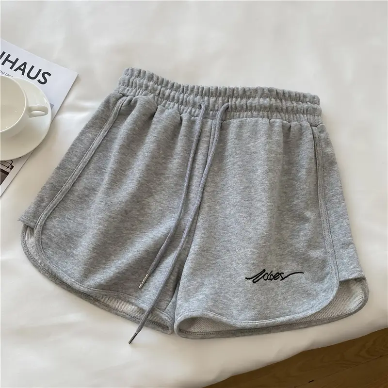 Women Grey High Waist Casual Shorts 2025 - Image 3