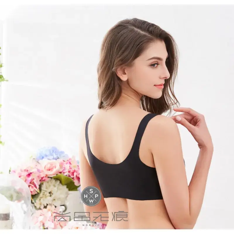 Beige Push Up Bra Cover with Deep V Neck