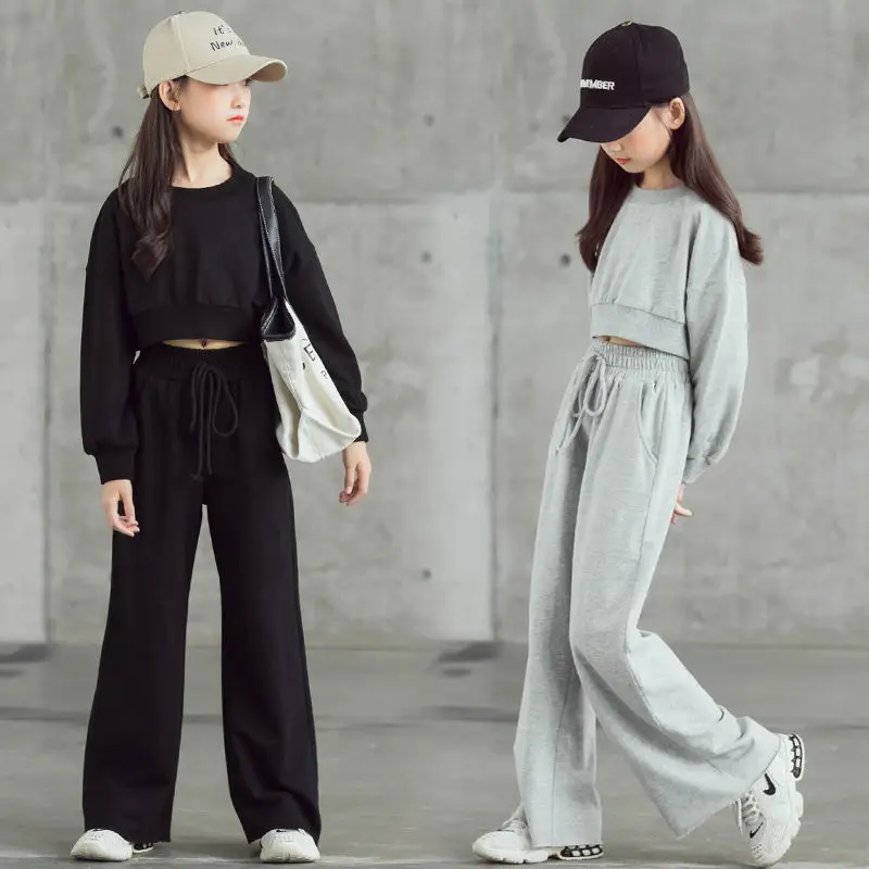 Girls Long Sleeve Sweatshirt Pants Set Medium to XL - Image 3