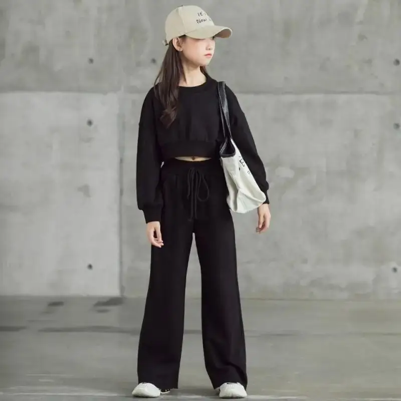 Girls Long Sleeve Sweatshirt Pants Set Medium to XL - Image 4
