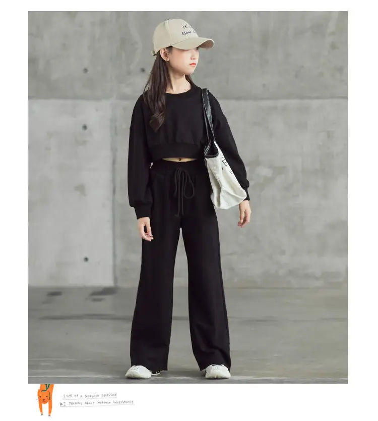 Girls Long Sleeve Sweatshirt Pants Set Medium to XL — feature 11