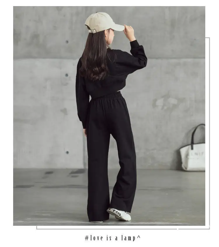 Girls Long Sleeve Sweatshirt Pants Set Medium to XL — feature 15