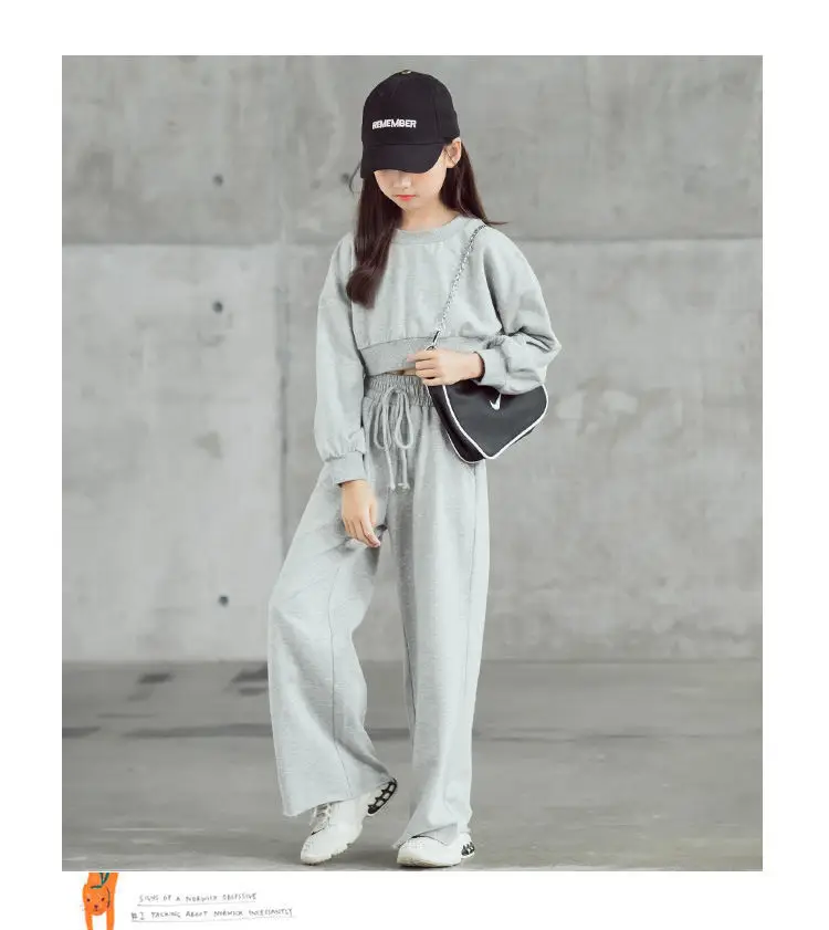 Girls Long Sleeve Sweatshirt Pants Set Medium to XL — feature 5