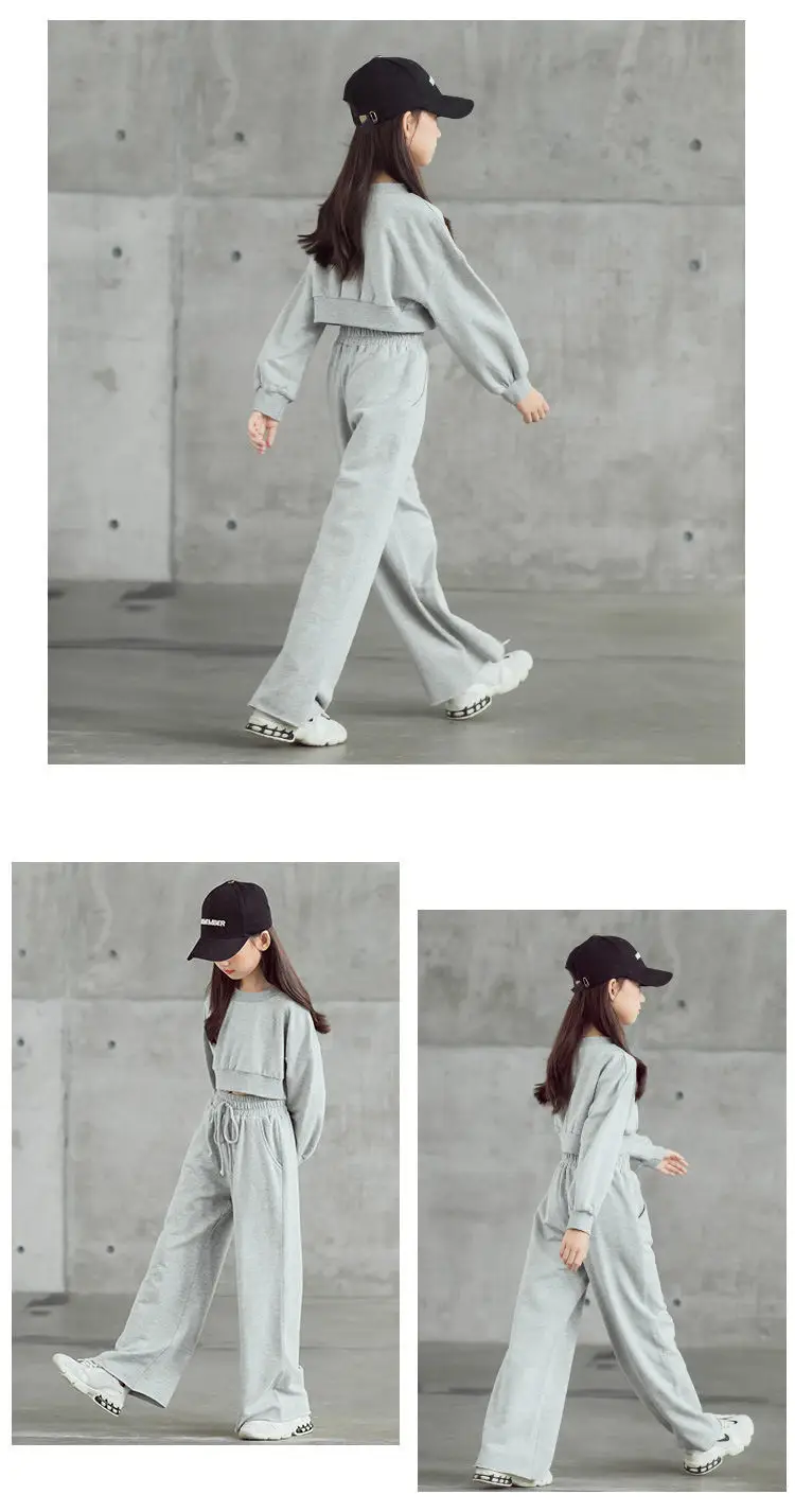Girls Long Sleeve Sweatshirt Pants Set Medium to XL — feature 8