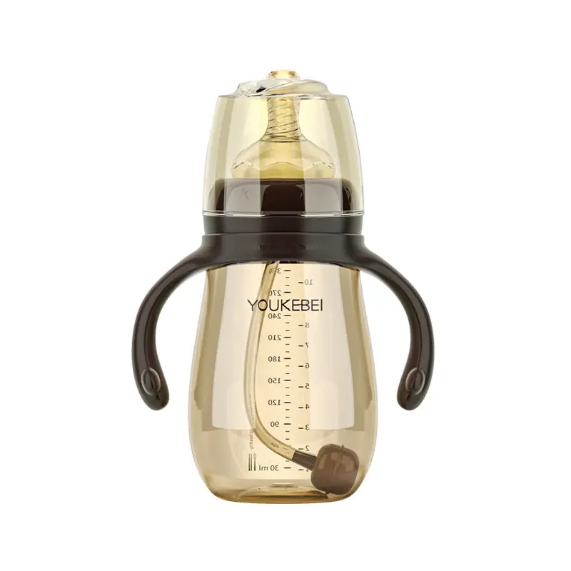 Baby bottle imitation breast milk newborn baby wide caliber PP bottle with handle baby straw bottle manufacturer wholesale - Image 7