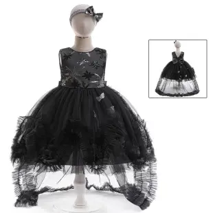 Pumpkin Witch Dress for Girls Halloween Cosplay Dress Orange Black — feature 9