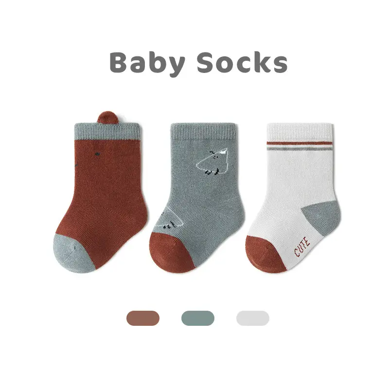 Baby Socks Autumn Winter Cotton Striped Japanese Korean - Image 6