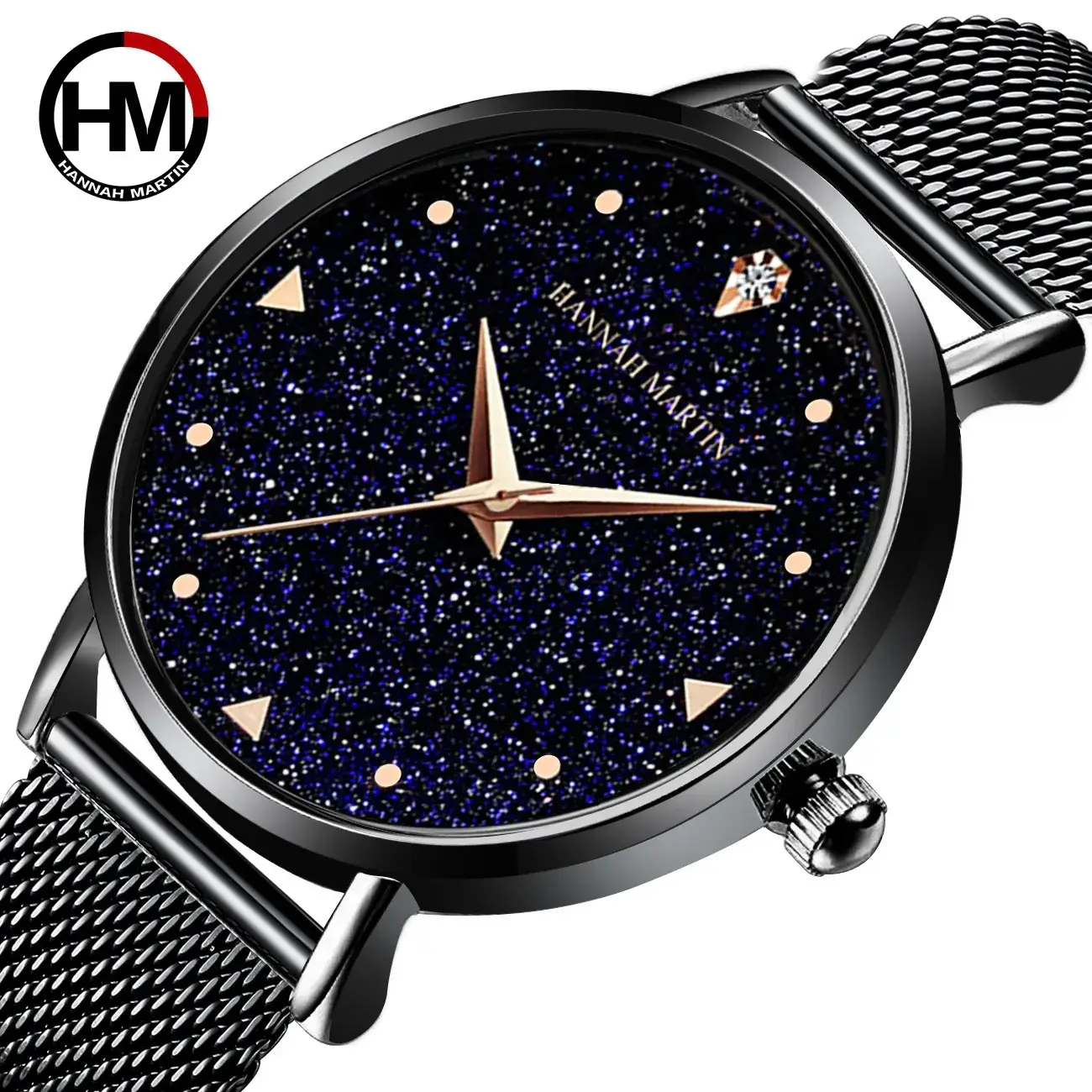 Women's Diamond-Studded Japanese Movement Watch - Image 6