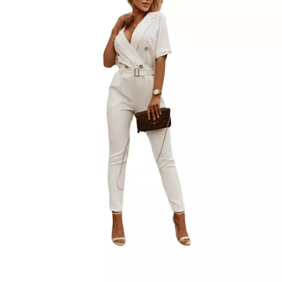 Women's Cream Slim Fit Collar Pajama Set - Image 10