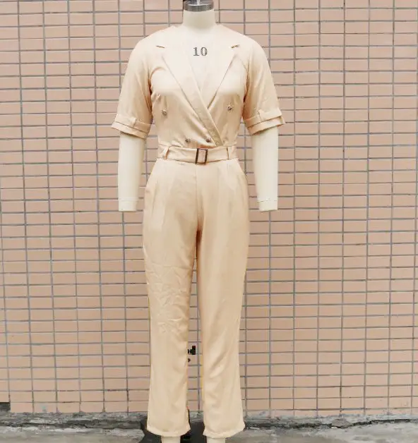 Women's Cream Slim Fit Collar Pajama Set — feature 20