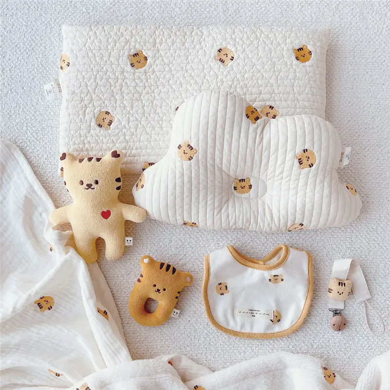 South Korea Baby Head Pillow Anti-Deviation Embroidered - Image 9