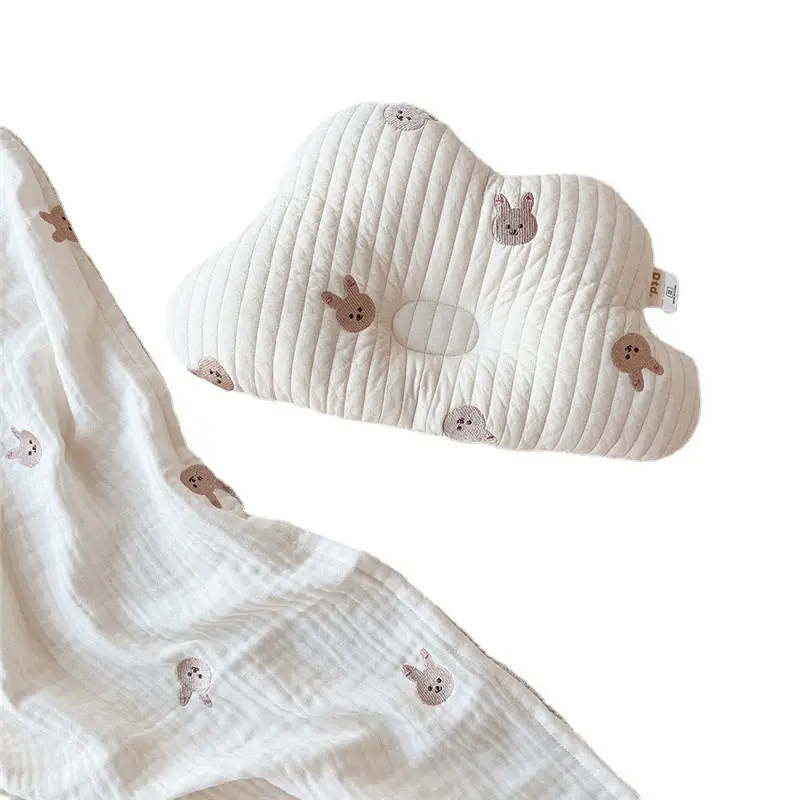 South Korea Baby Head Pillow Anti-Deviation Embroidered - Image 12