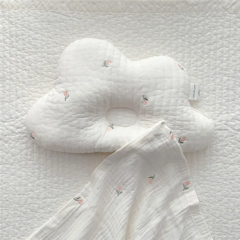 South Korea Baby Head Pillow Anti-Deviation Embroidered - Image 4