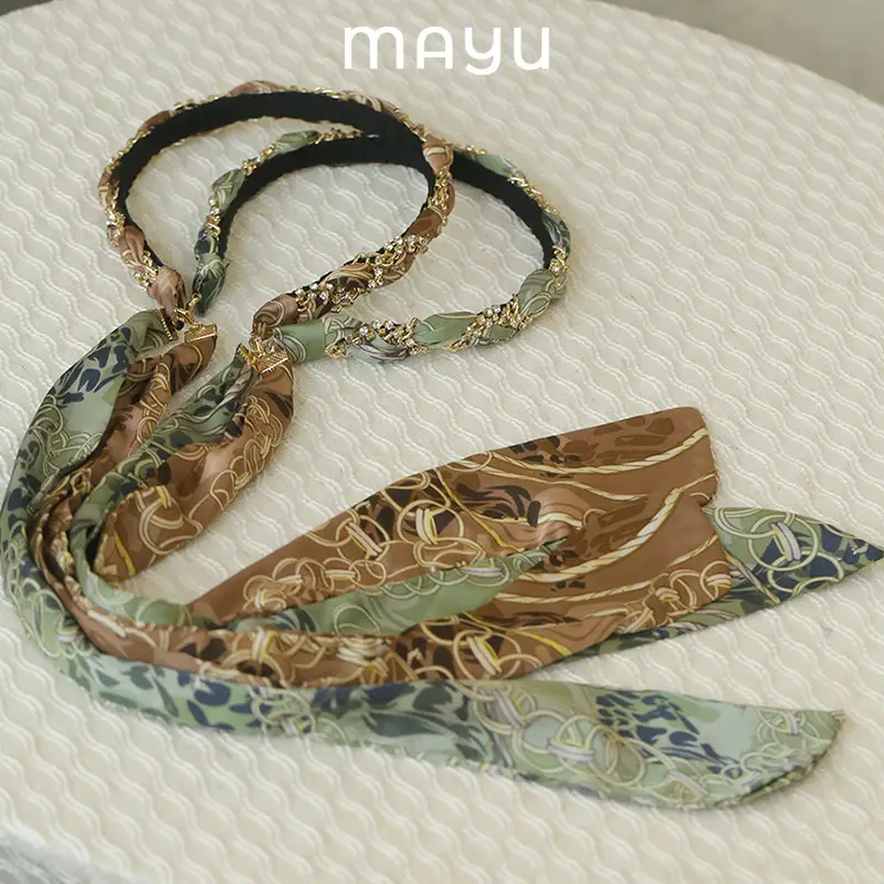 Korean Elegant Hairband Women's Goers Out Temperament Tie Hair Band Sweet High-end Sense Hairpin Headband