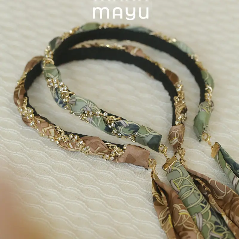 Korean Elegant Hairband Women's Goers Out Temperament Tie Hair Band Sweet High-end Sense Hairpin Headband