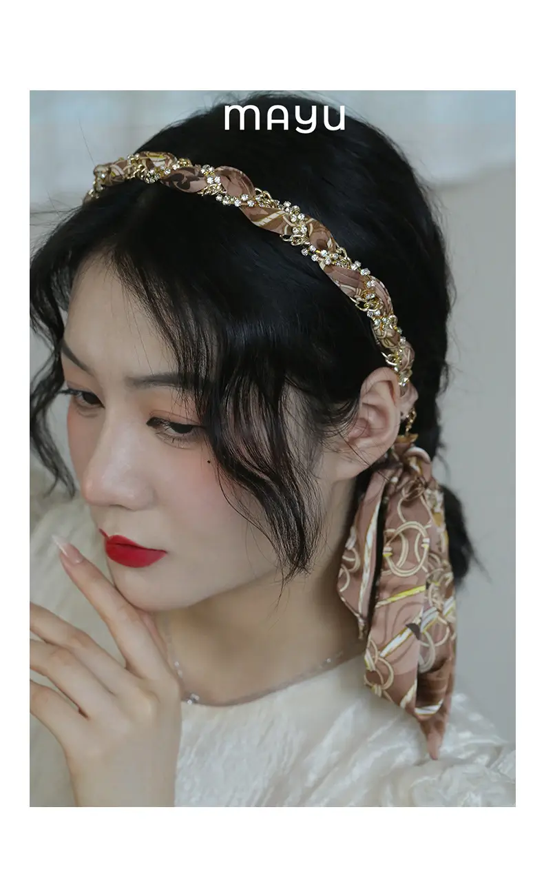 Korean Elegant Hairband Women's Goers Out Temperament Tie Hair Band Sweet High-end Sense Hairpin Headband — feature 39