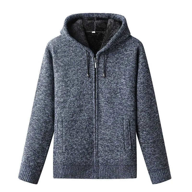 Men Maroon Fleece Hoodie Extra Large Knitted Winter - Image 7