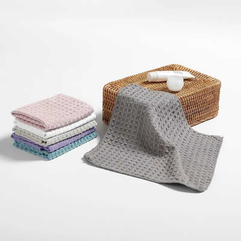 Square Waffle Absorbent Towel Set 30x30 - Image 10