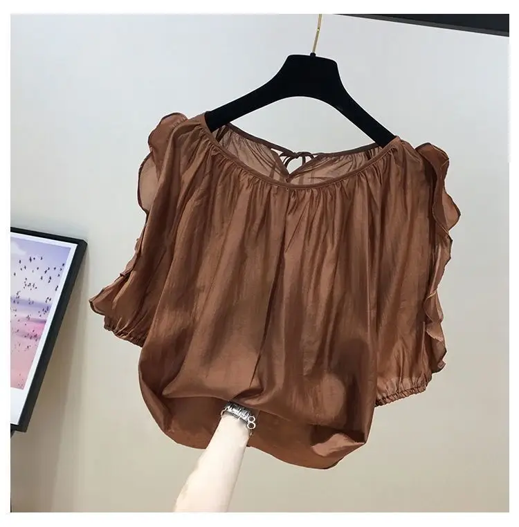 Green Chiffon T-Shirt for Women Summer Wear — feature 8