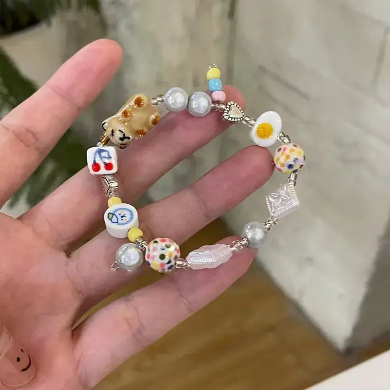 New Women's Cartoon Pearl Bracelet Summer Design - Image 4