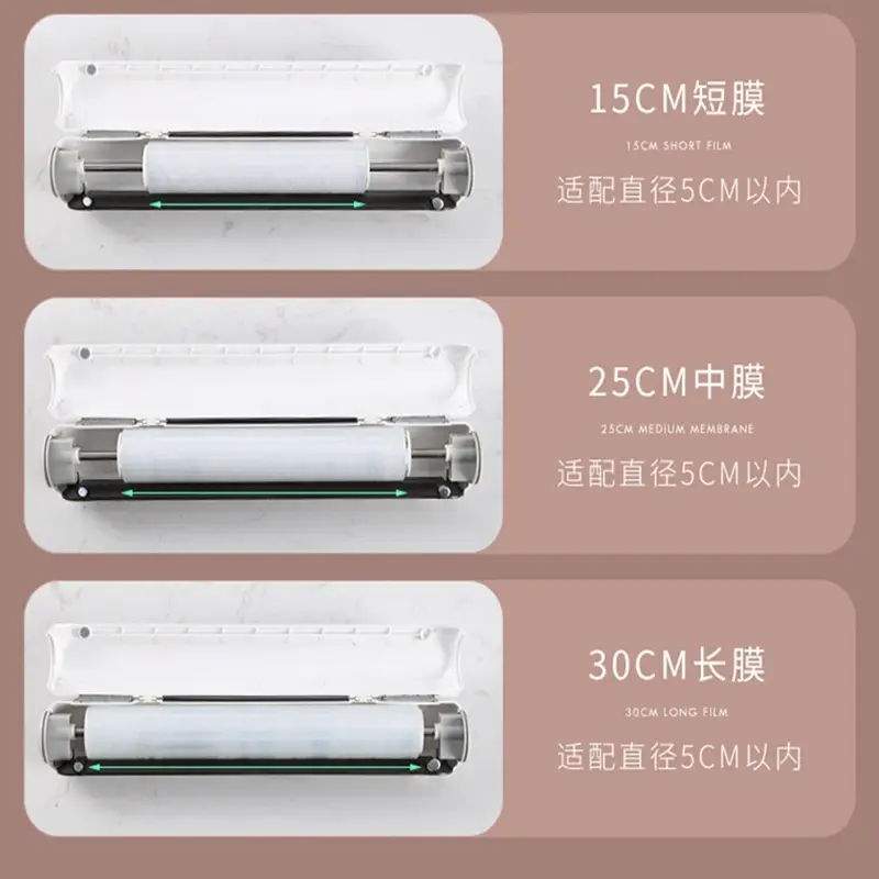 Magnetic Suction Plastic Wrap Cutter for Refrigerator Storage - Image 7