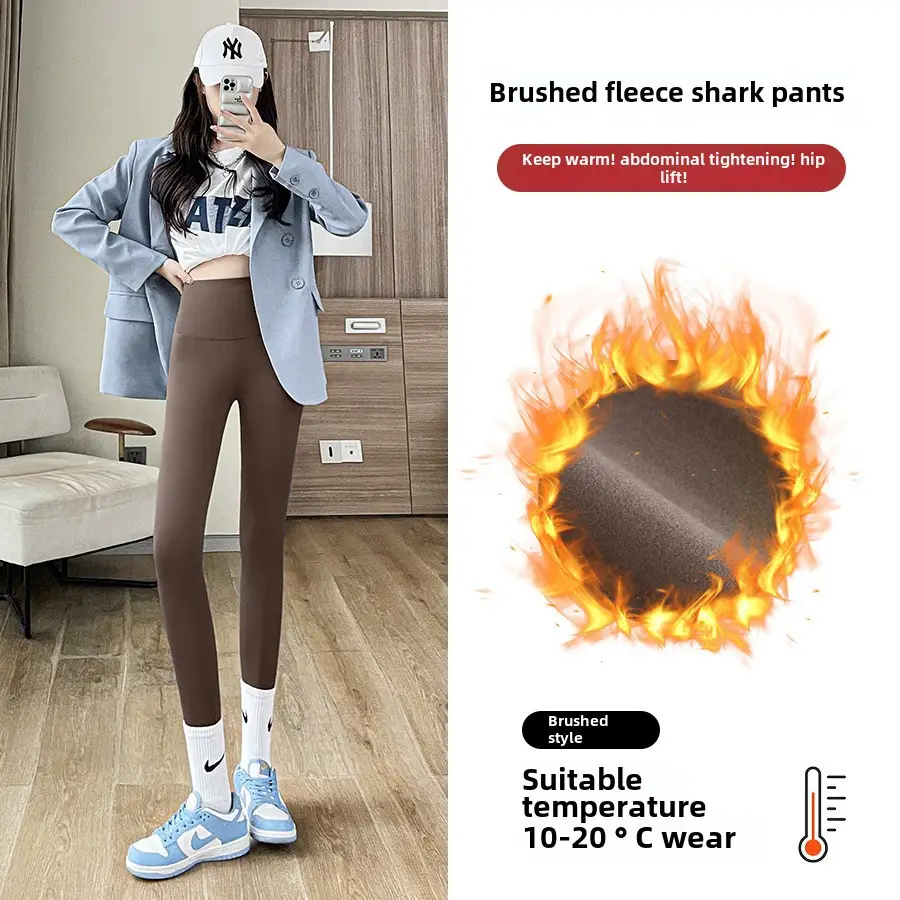 Spring & Autumn Barbie Pants Shark Pants Slim Yoga Black Tights - Image 17