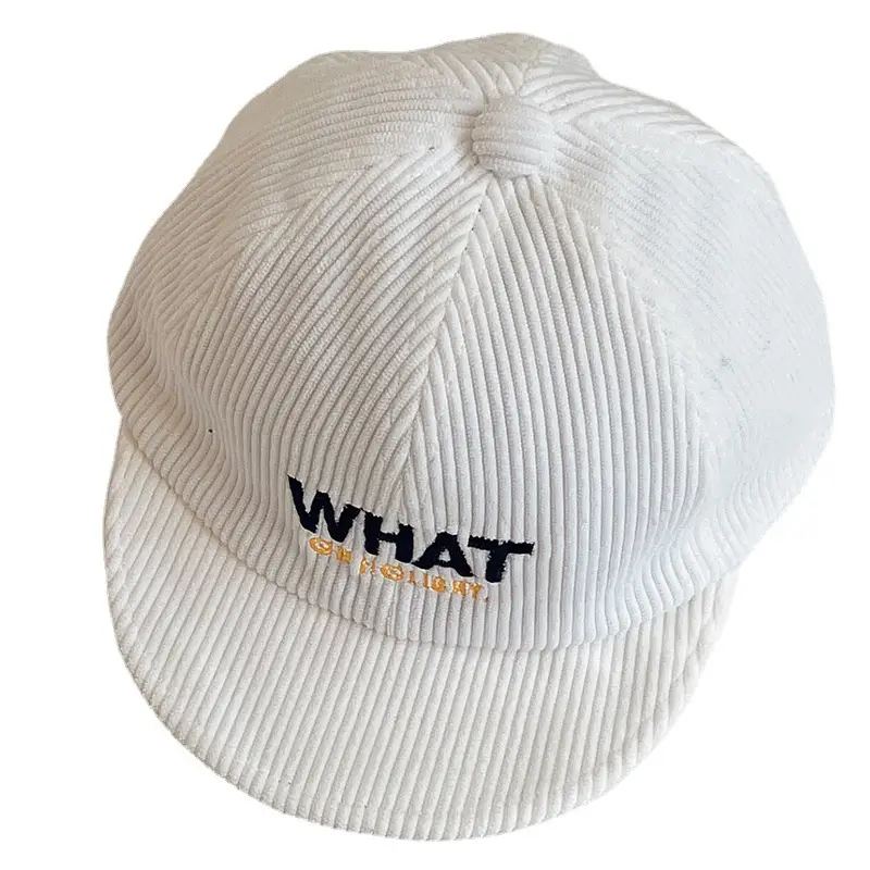 Brown Korean Style Baby Cap with Letter Embroidery - Image 7