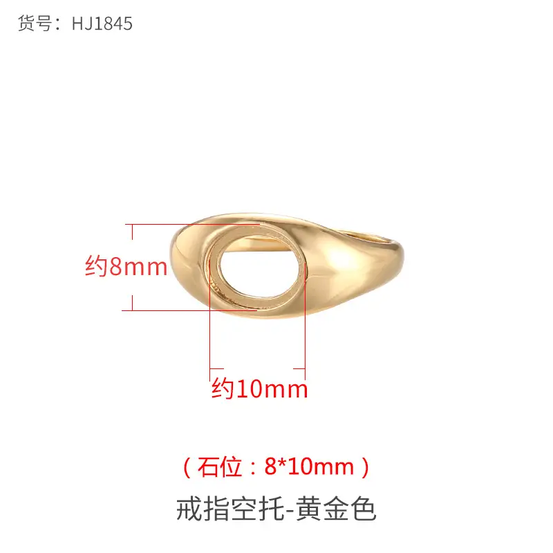 Adjustable Oval Jade Beeswax Ring Support for Men Women - Image 10