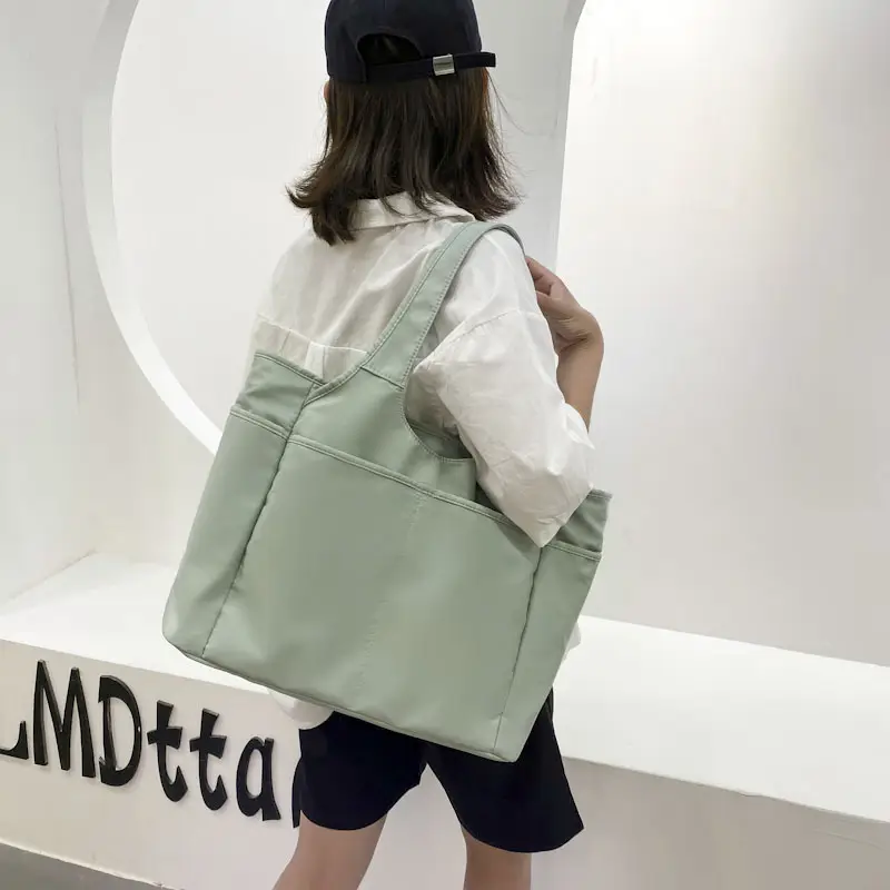 Black Large Capacity Tote Bag for Women - Image 8