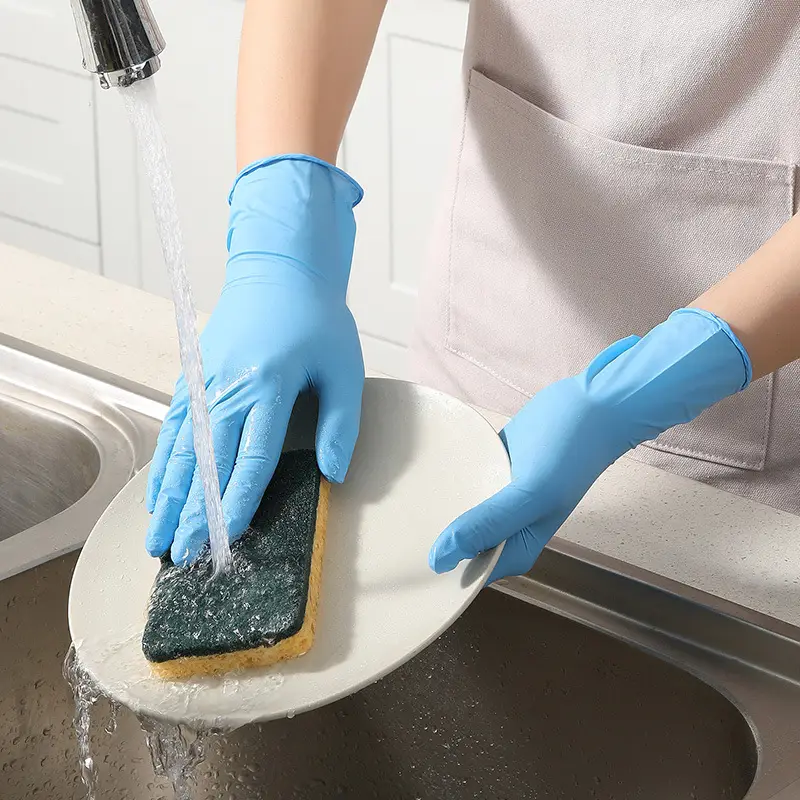 Meiliya Disposable Nitrile Gloves 50 Pcs Rubber Latex - Image 4