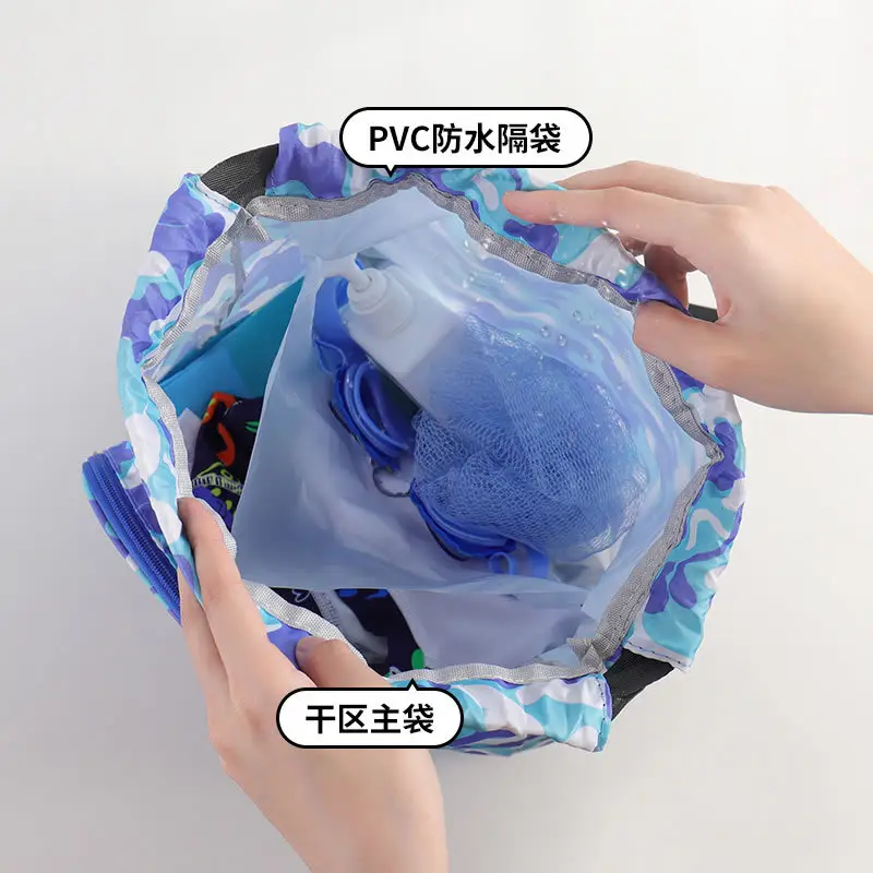 Astronaut Blue Kids Swimming Storage Bag 28x28cm