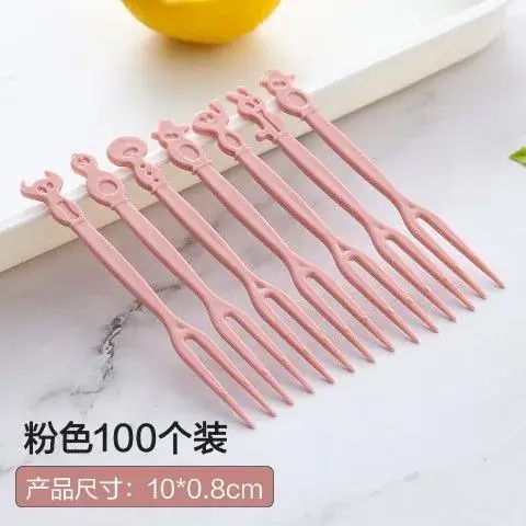 Fruit Sticks Set 200pcs Cartoon Storage Can