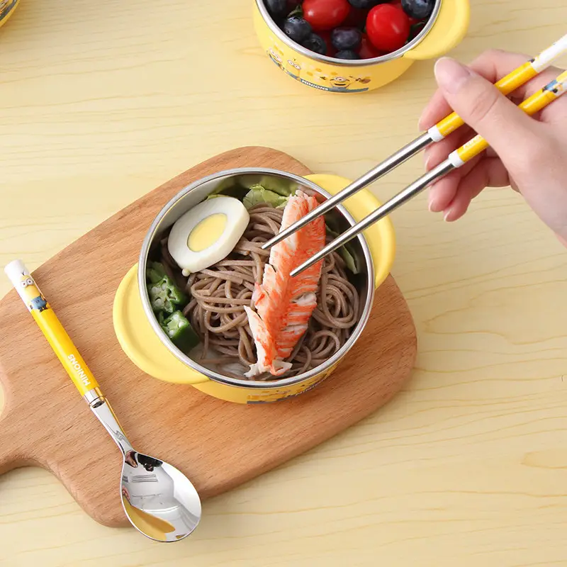 Stainless Steel Chopsticks Spoon Set for Kids - Image 4